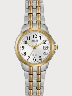 Citizen Eco-Drive Corso EW1544-53A Two-Tone 26mm Watch – WR100 – Date Window